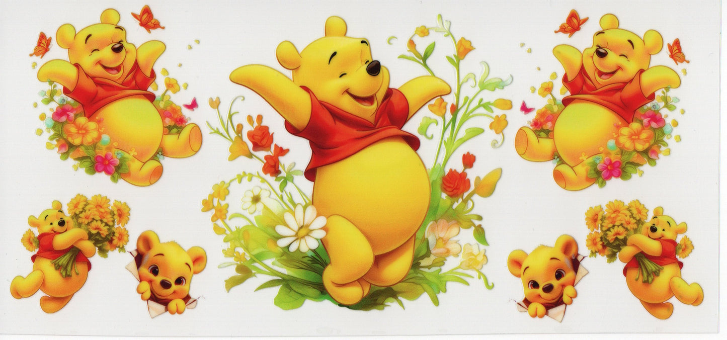 Yellow Bear Frolicking - Wrap