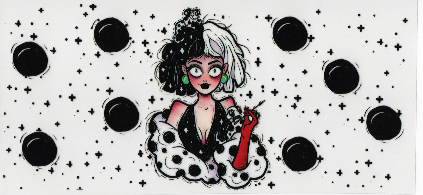 Mean Dalmation Lady - Wrap