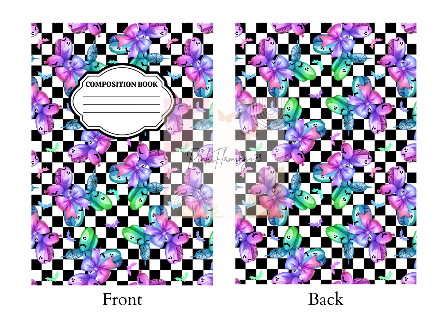 Batty Balloon Dogs - Comp Notebook Covers - Vinyl