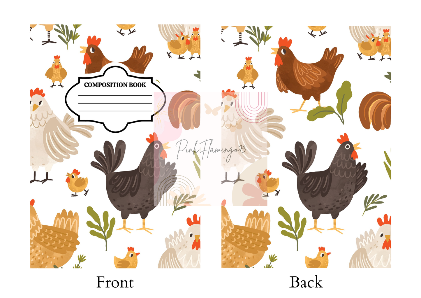 Side Eye Chickens - Comp Notebook Covers - Vinyl