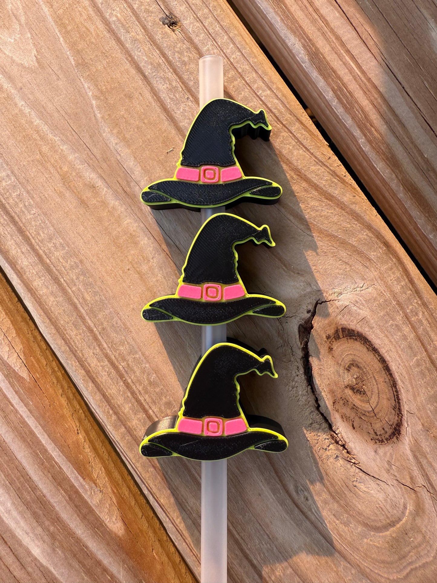 Witch Hat - 3d Straw Topper