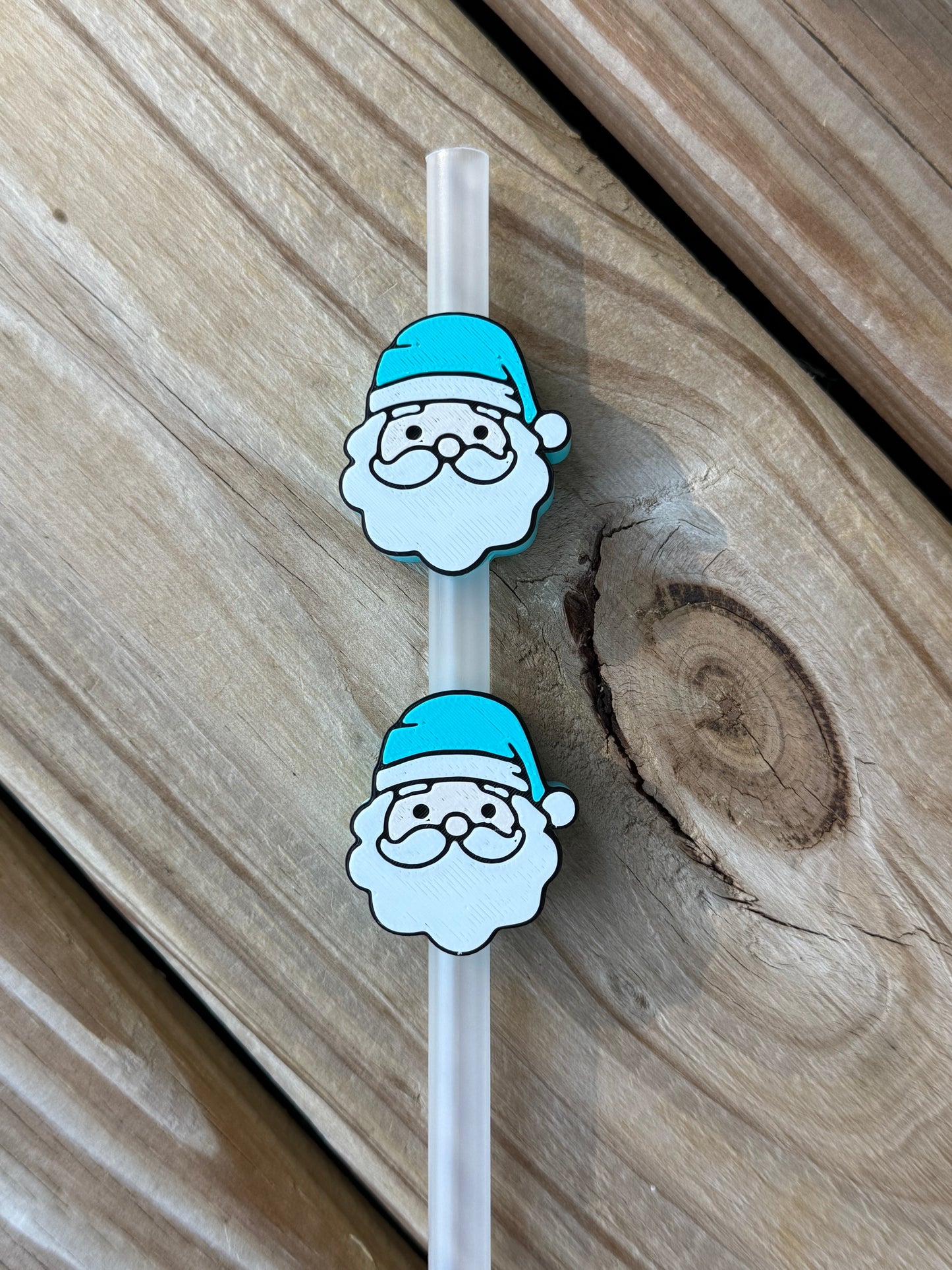Santa - 3d Straw Topper