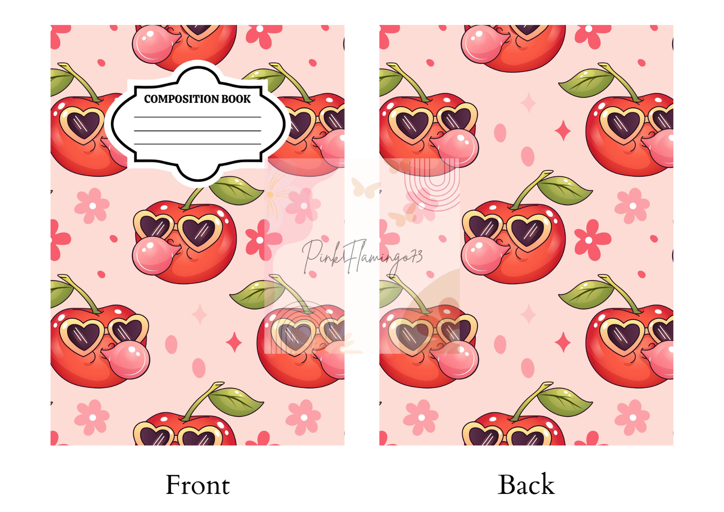Cherry Bubblegum - Comp Notebook Covers - Vinyl