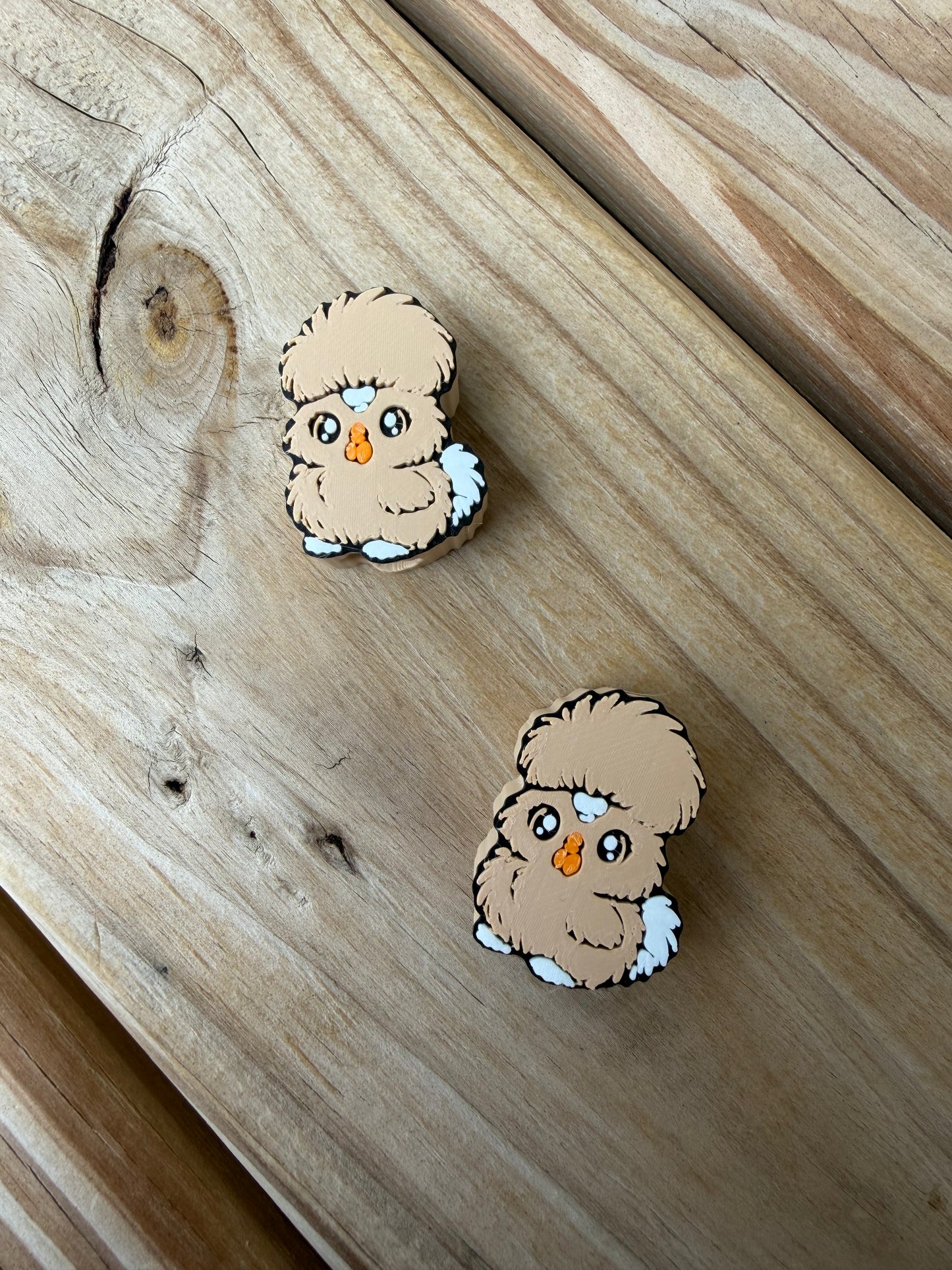 Silky Chicken - 3d Straw Topper