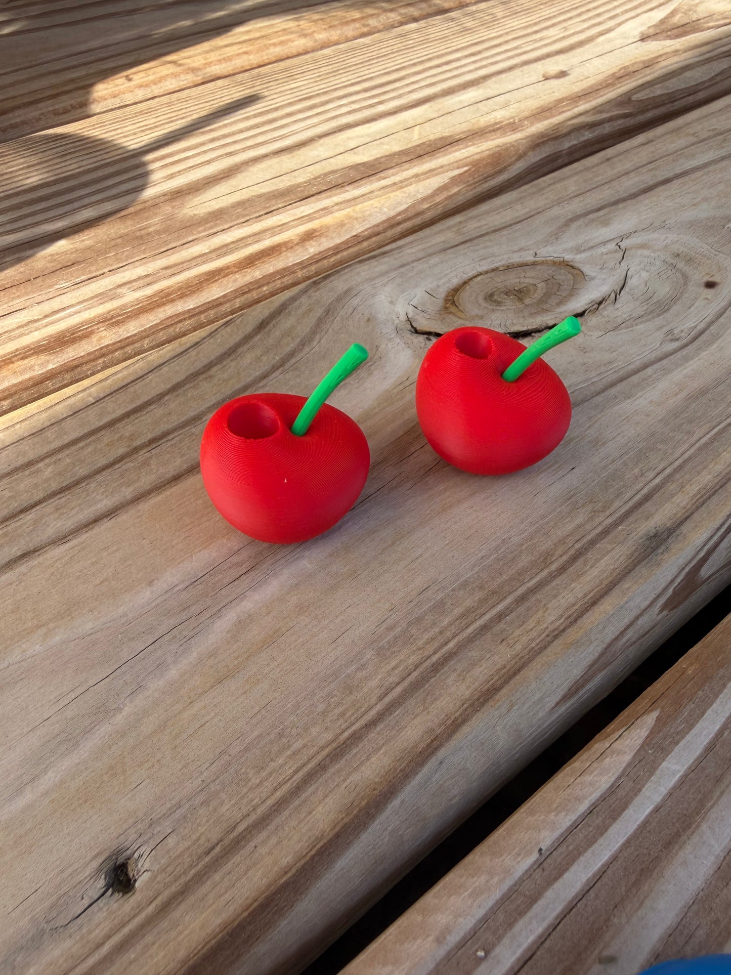3d Cherry - 3d Straw Topper