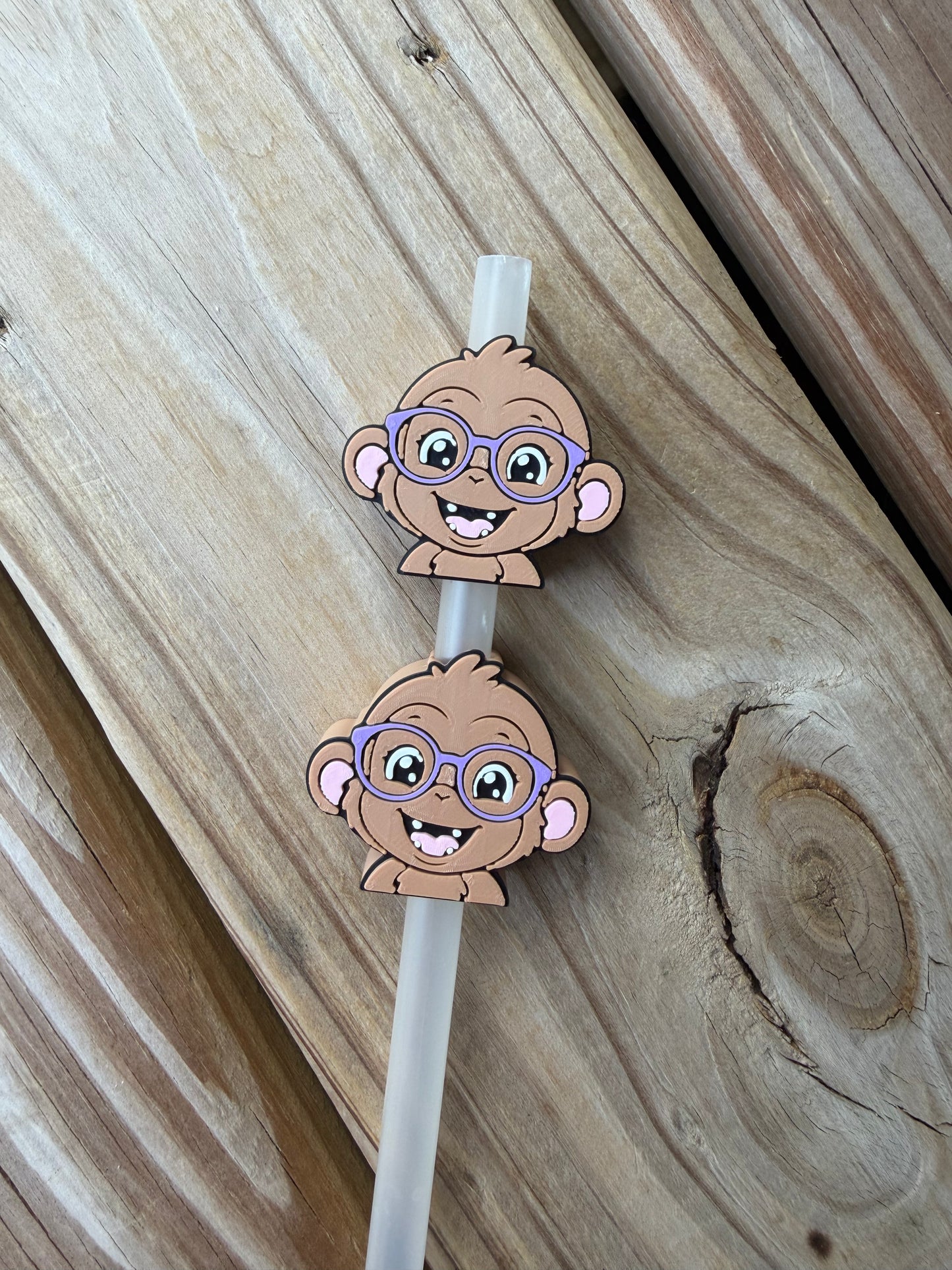 Cheeky Monkey - 3d Straw Topper