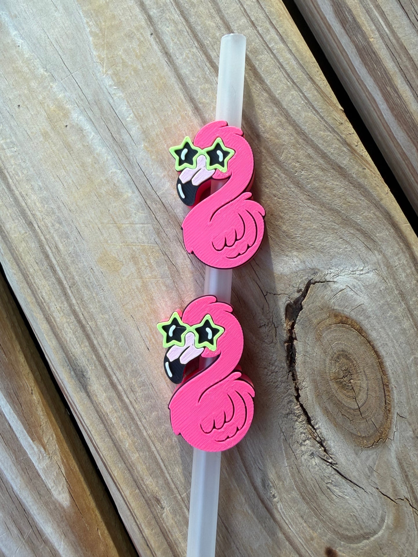Fabulous Flamingo - 3d Straw Topper