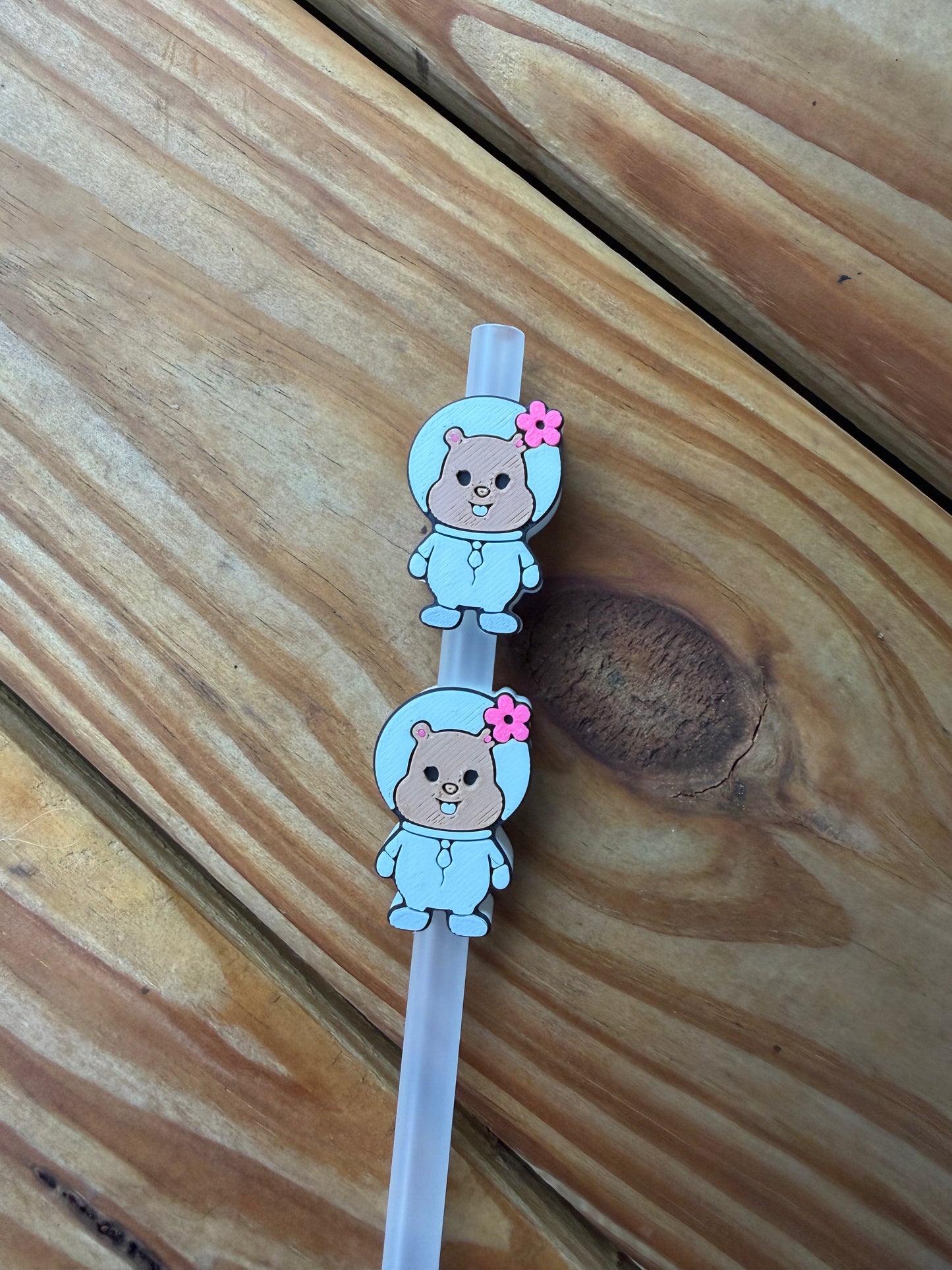 Sandy - 3d Straw Topper