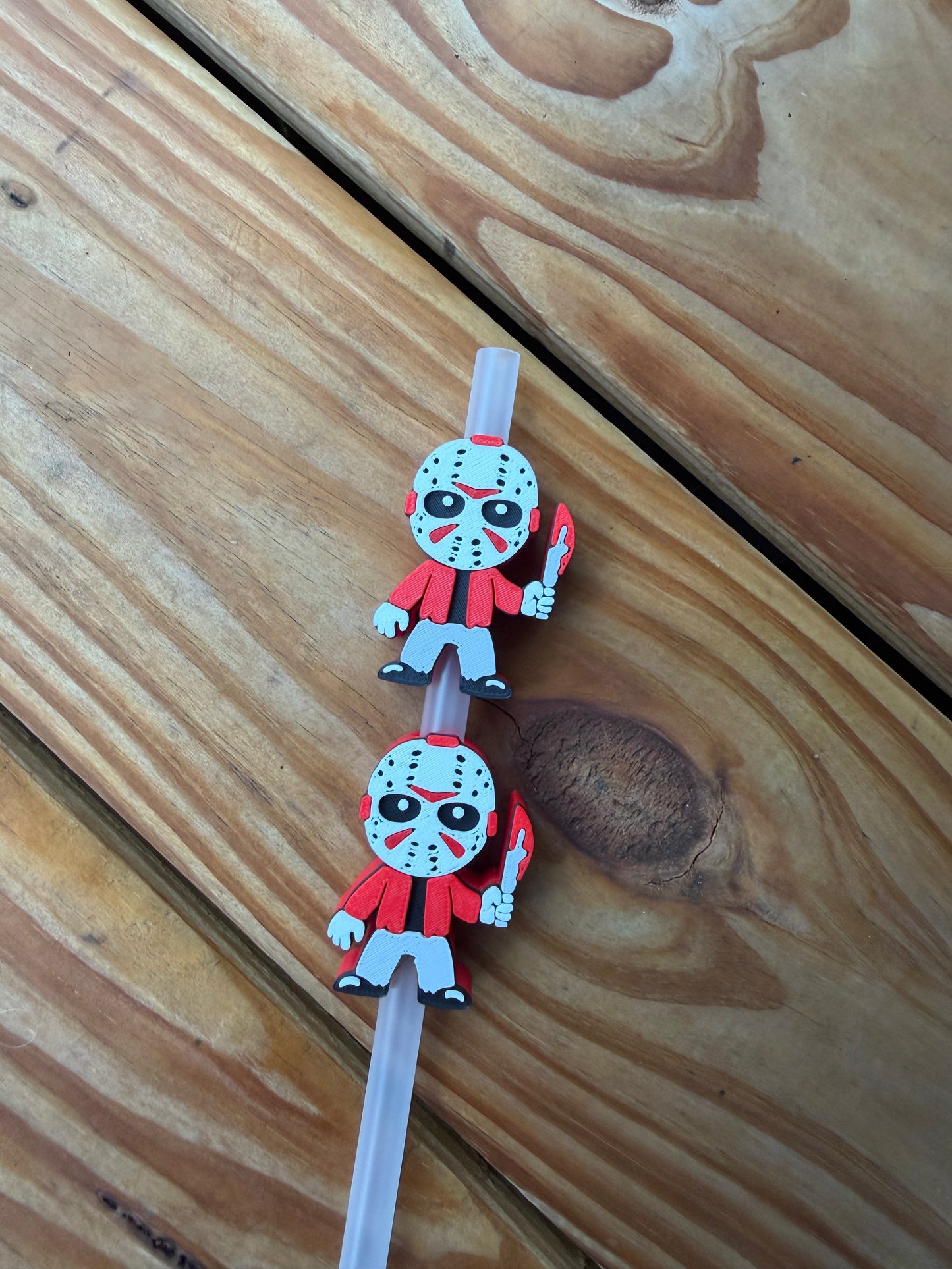 Fred w/Knife - 3d Straw Topper