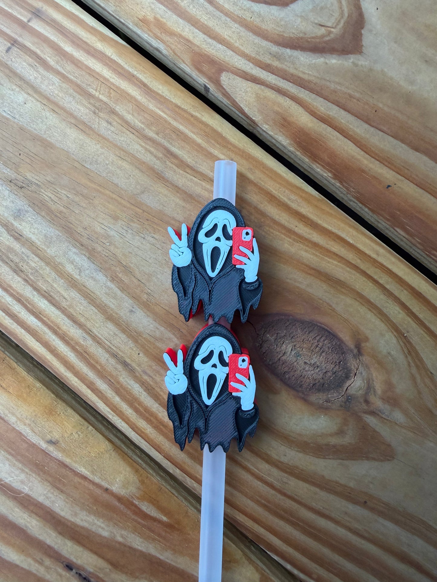 Scream in Peace - 3d Straw Topper