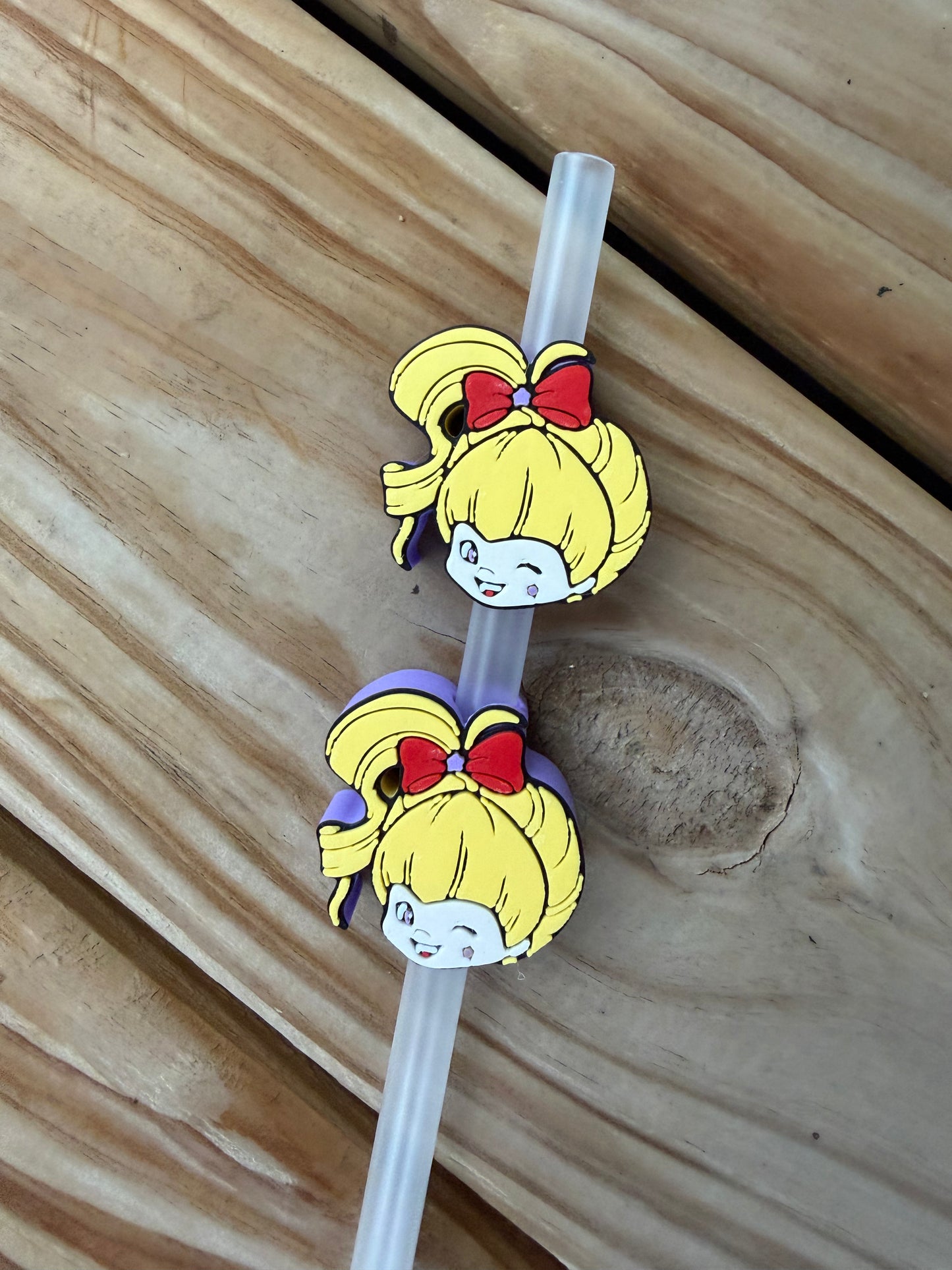 Brite Girl Winking - 3d Straw Topper