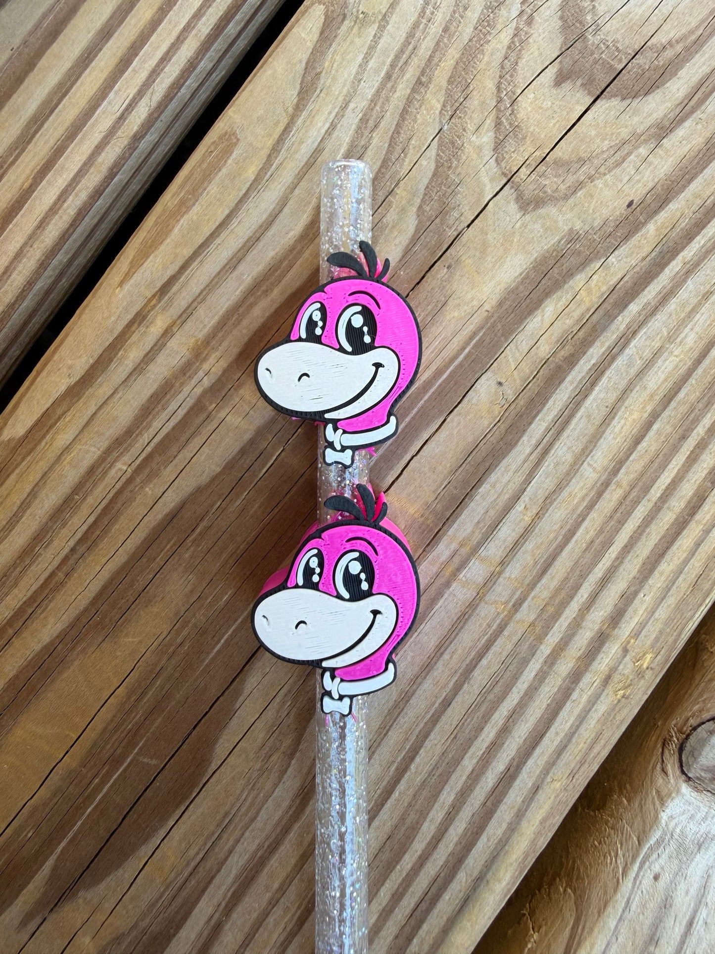 Dino - 3d Straw Topper