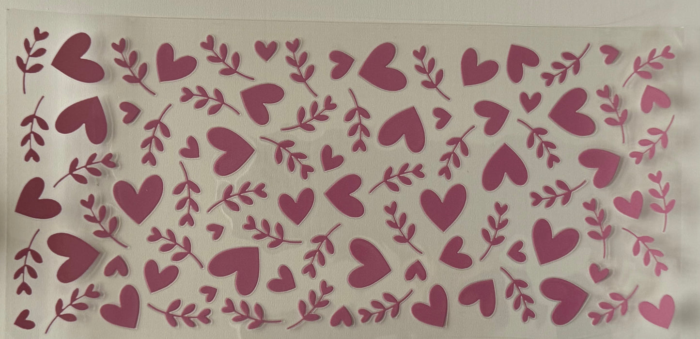 Hearts (Pink Boho) - Wrap