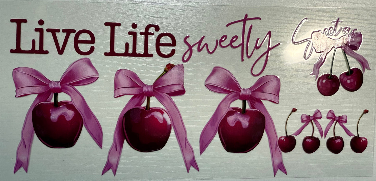 Cherries w/Pink Bows 2- Wrap