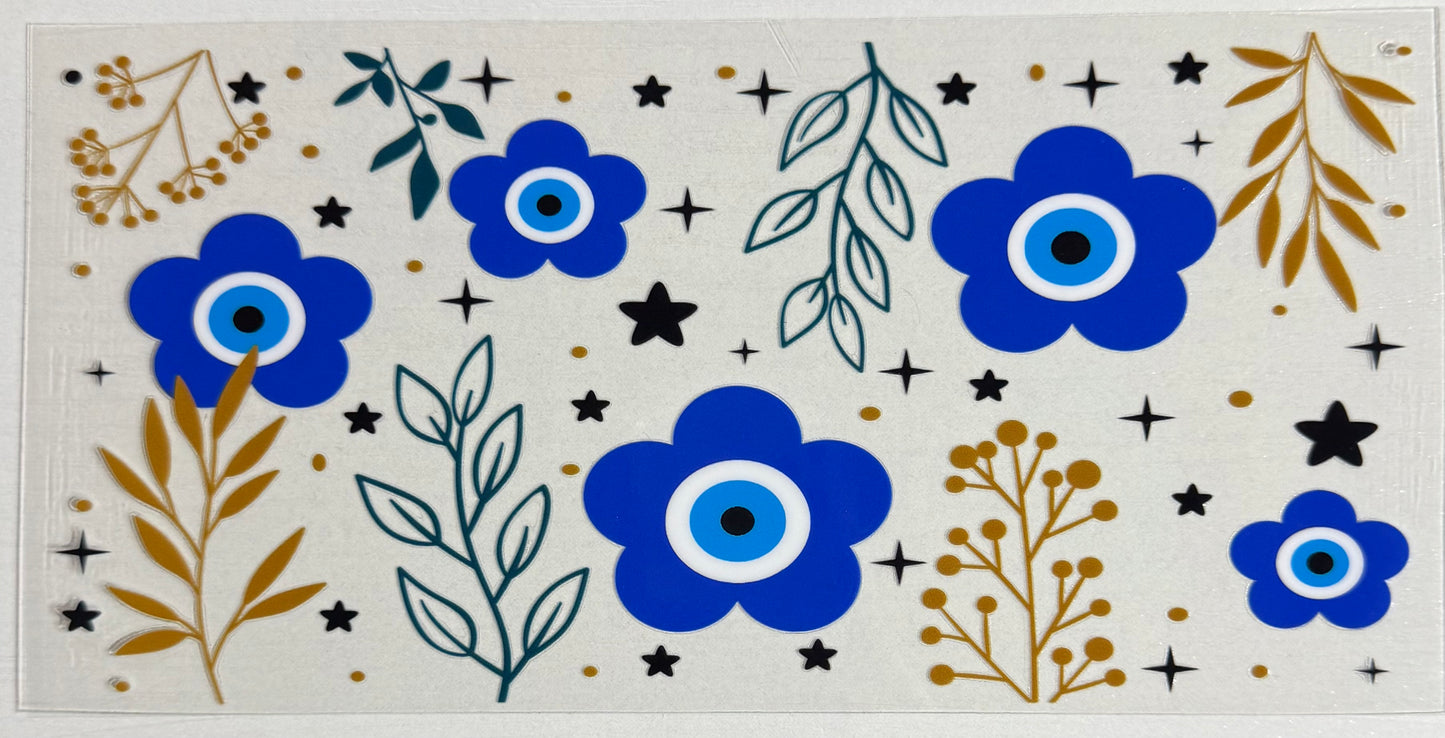 Floral (Pink Evil Blue) - Wrap