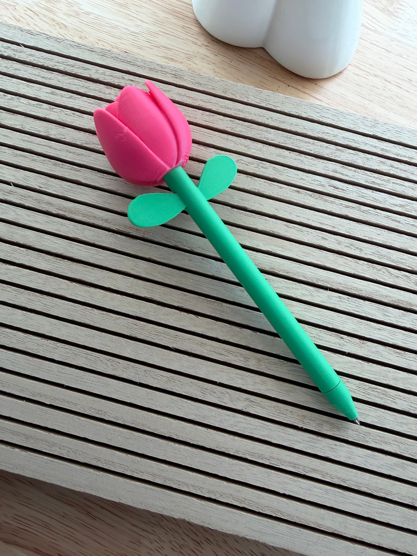 Rose Pen w/Pot - 3d Printed