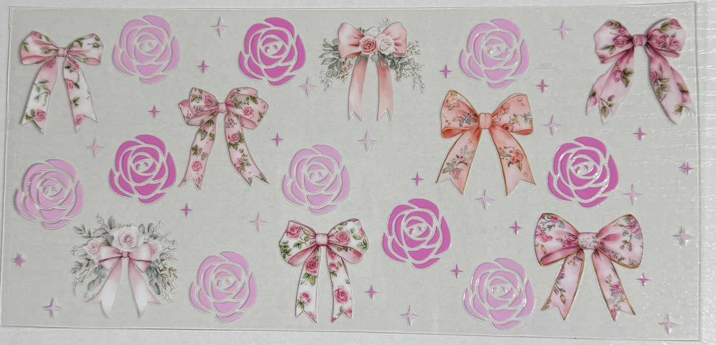 Bows (Pink Floral w/Roses) - Wrap