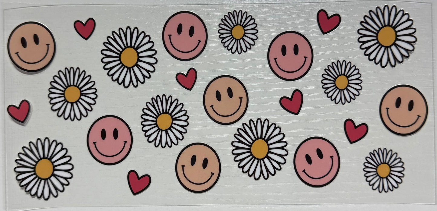 Smile w/ Daisy & Hearts - Wrap