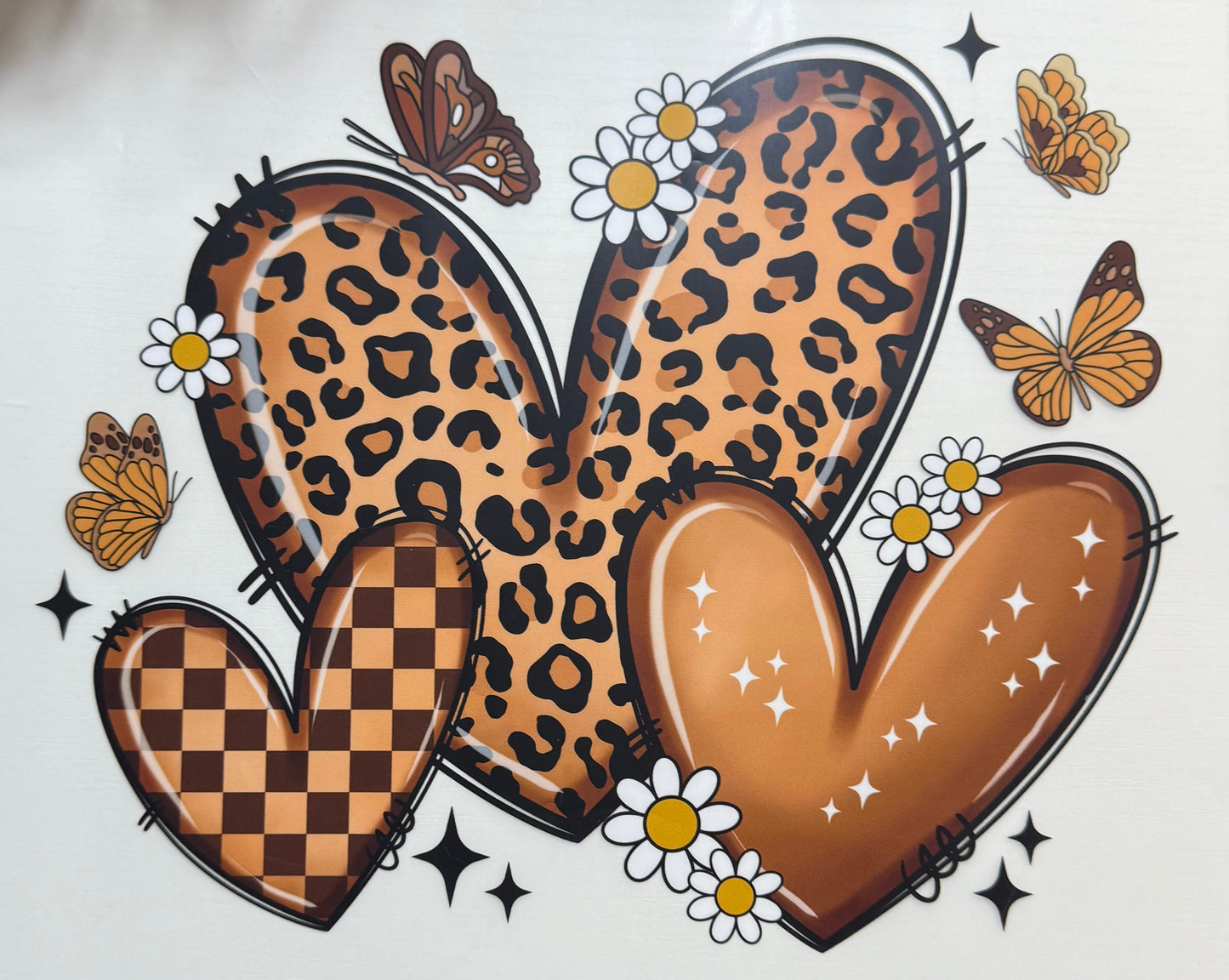 Brown Hearts - DTF