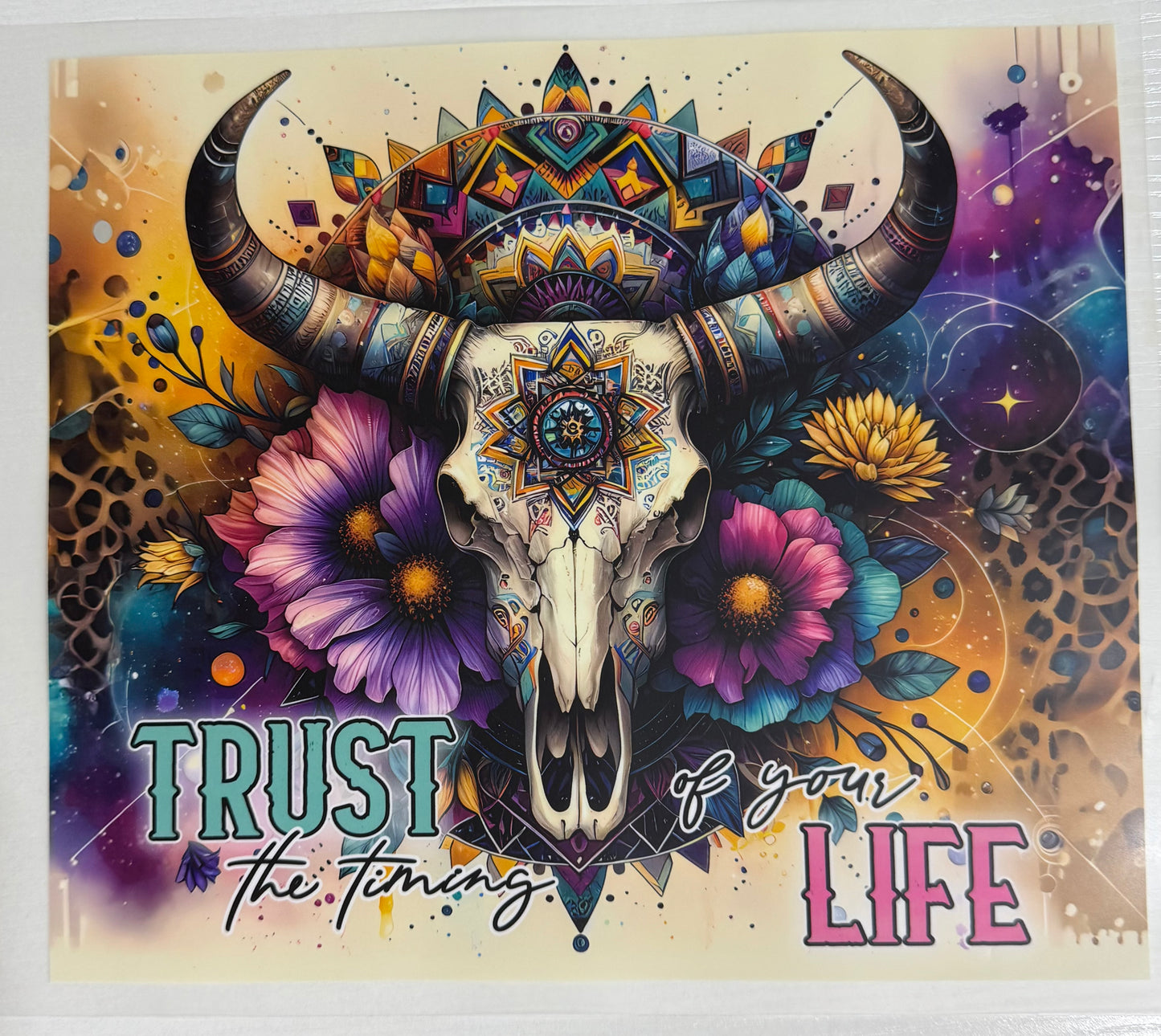 Bull Skull - Trust the Timing - DTF