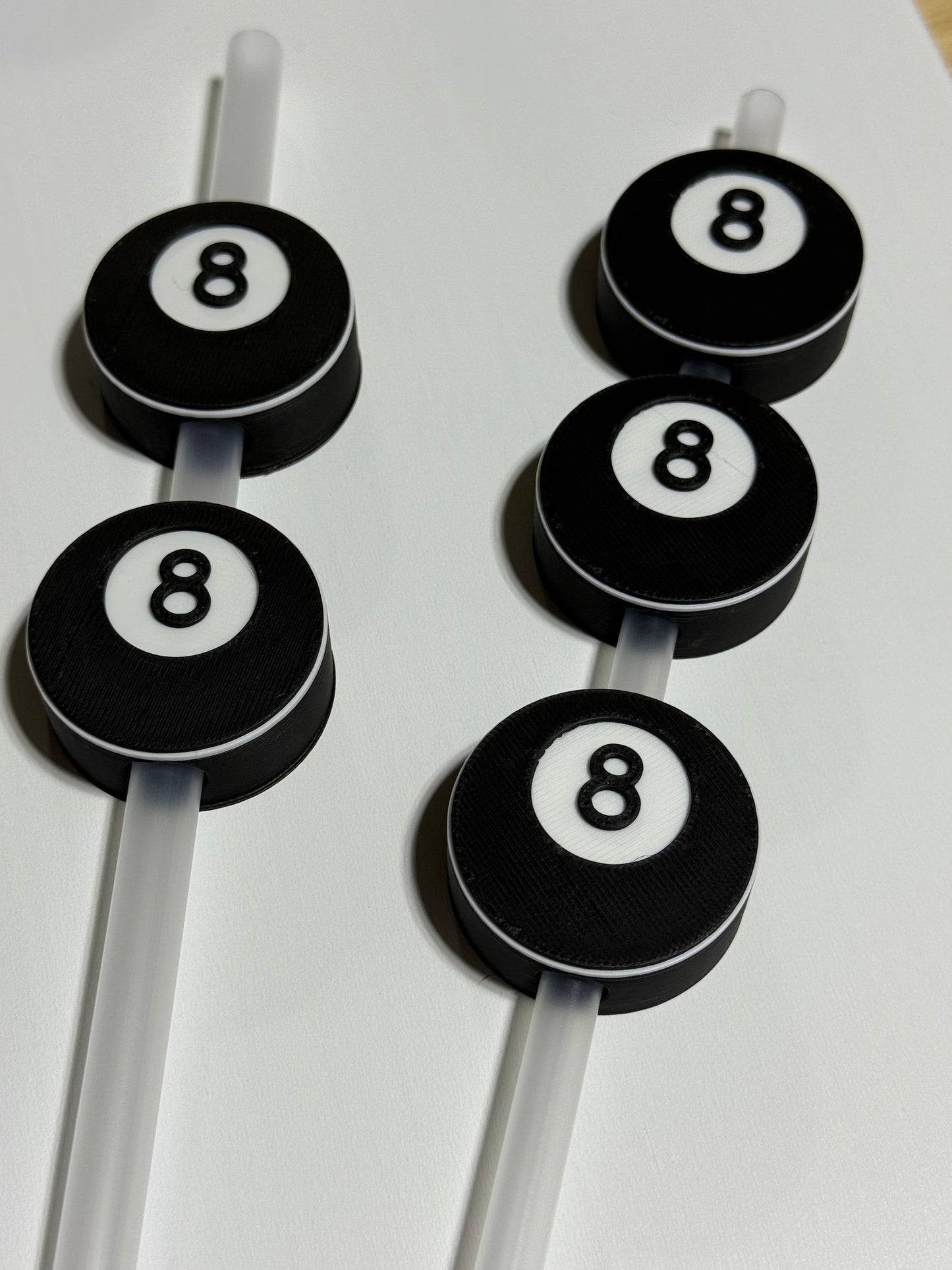 8-Ball 3d Straw Topper