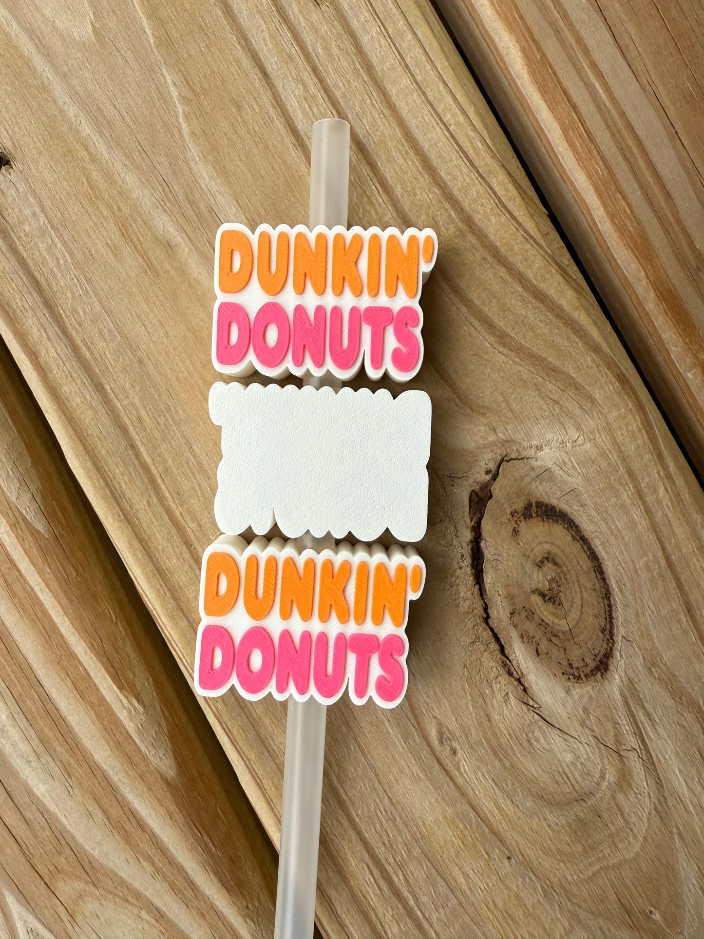 Coffee & Donuts - 3d Straw Topper