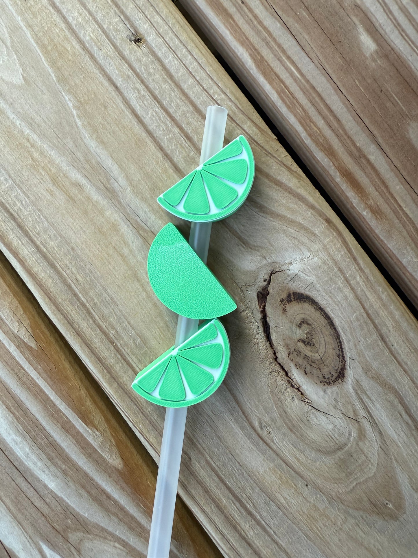 Lemon/Lime - 3d Straw Topper