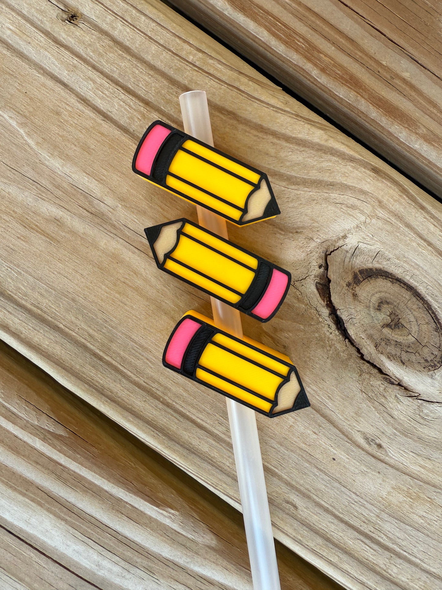 Pencil - 3d Straw Topper