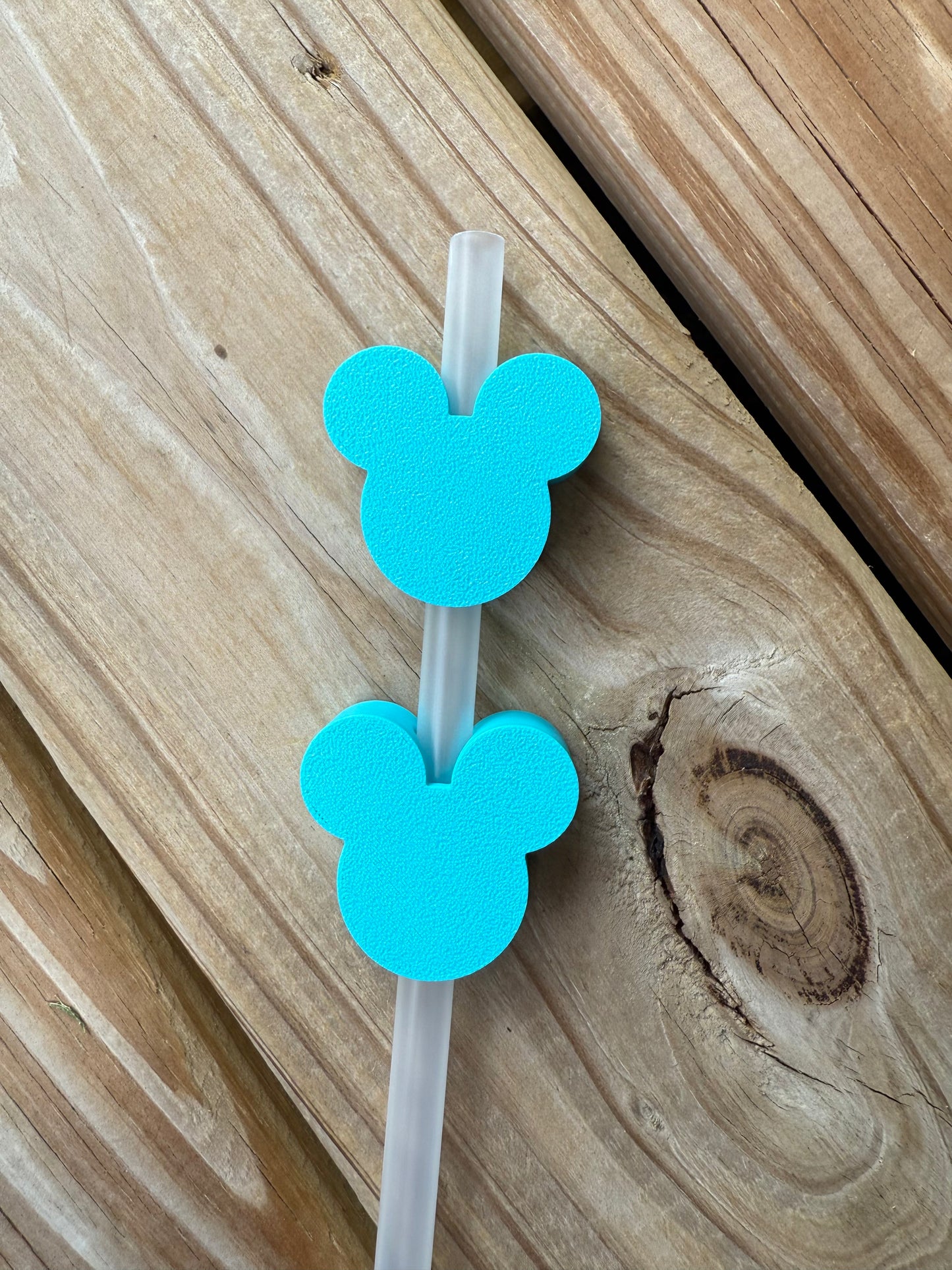 Mouse Heads of Many Colors - 3d Straw Topper