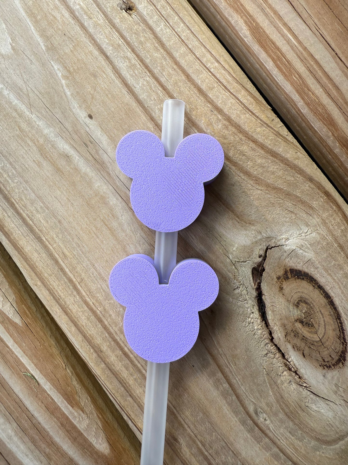 Mouse Heads of Many Colors - 3d Straw Topper