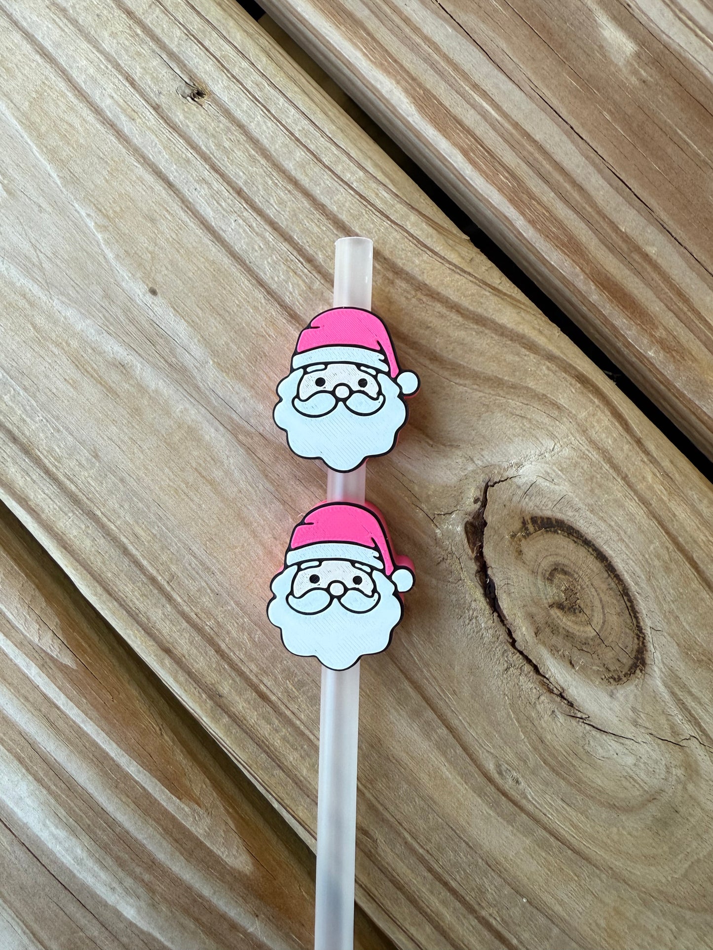 Santa - 3d Straw Topper