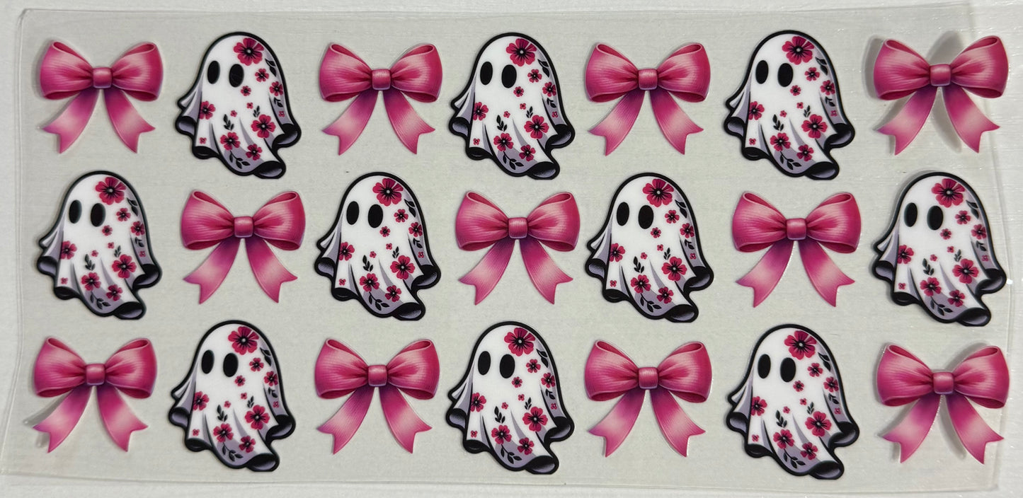 Spooky (Floral Ghost w/Outline) - Wrap