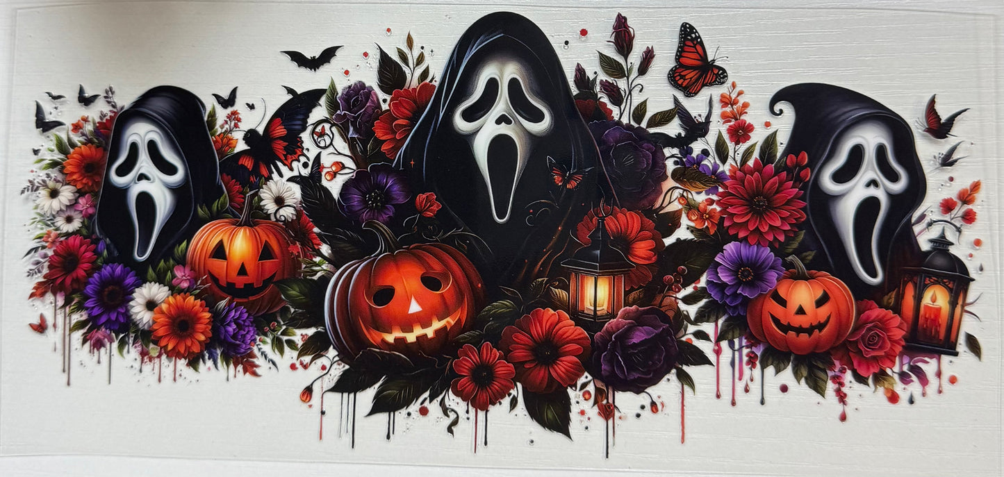 Spooky (Scream Face w/Pumpkins & Lanterns) - Wrap