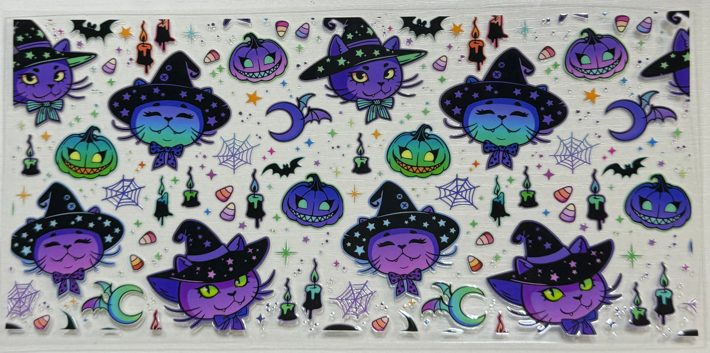 Spooky (Purple Witch Cats) - Wrap