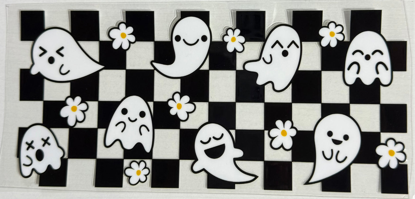 Spooky (Checker w/Ghosties) - Wrap