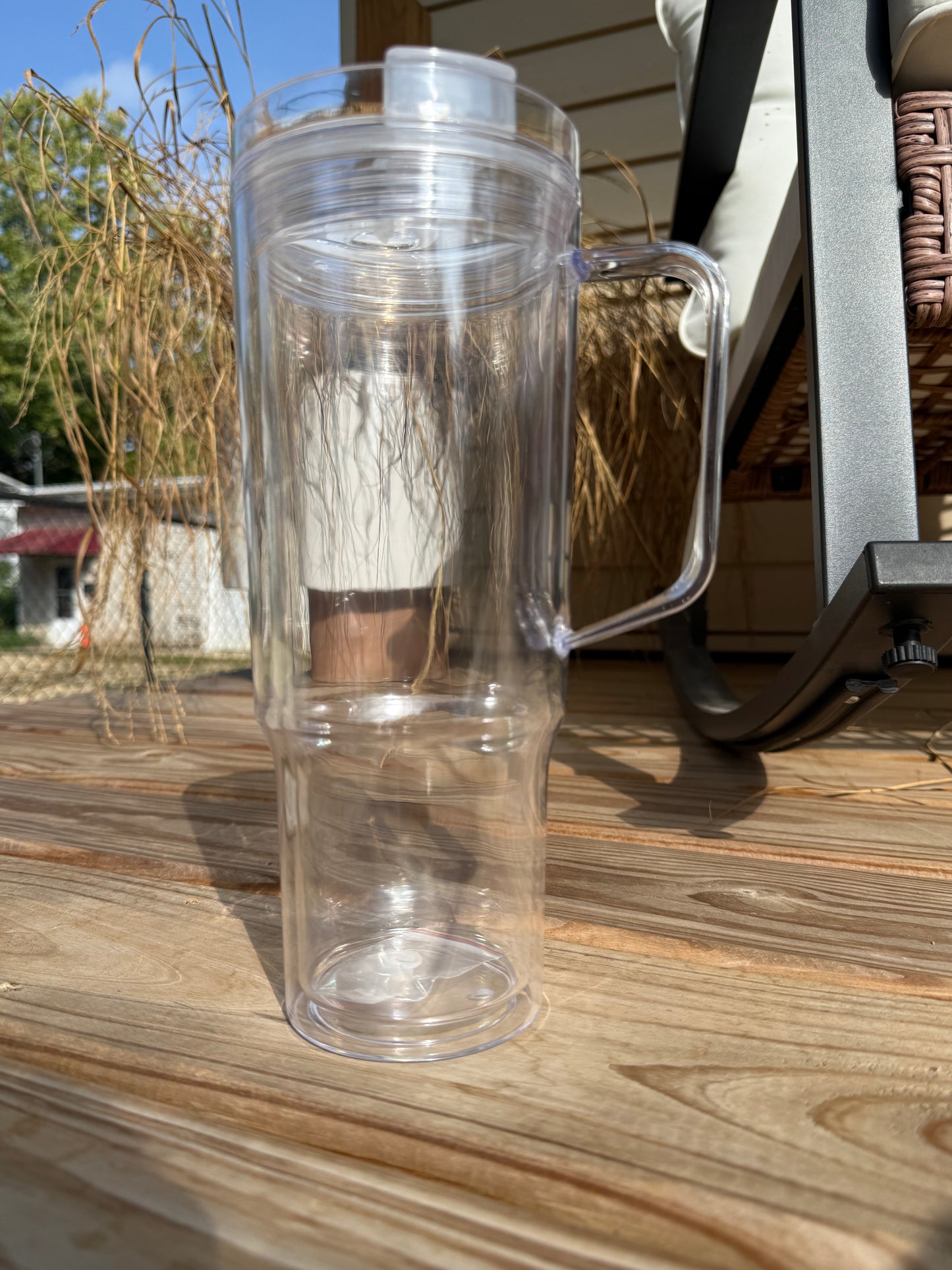 40oz Acrylic Snow Globe w/ Clear Lid - Wholesale