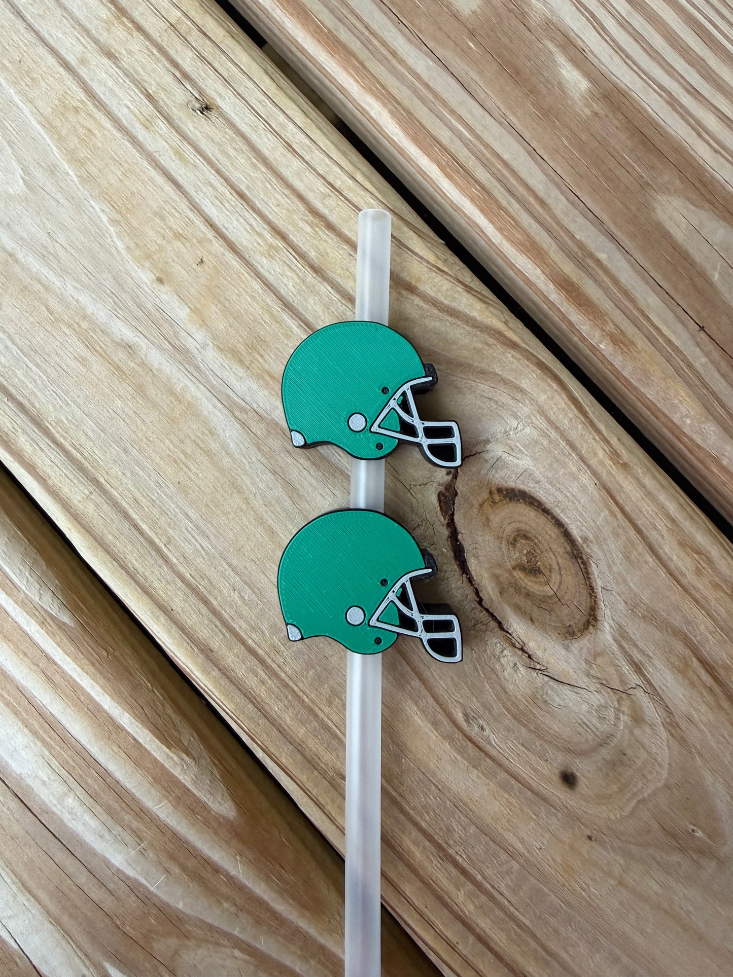 Football Helmet - 3d Straw Topper