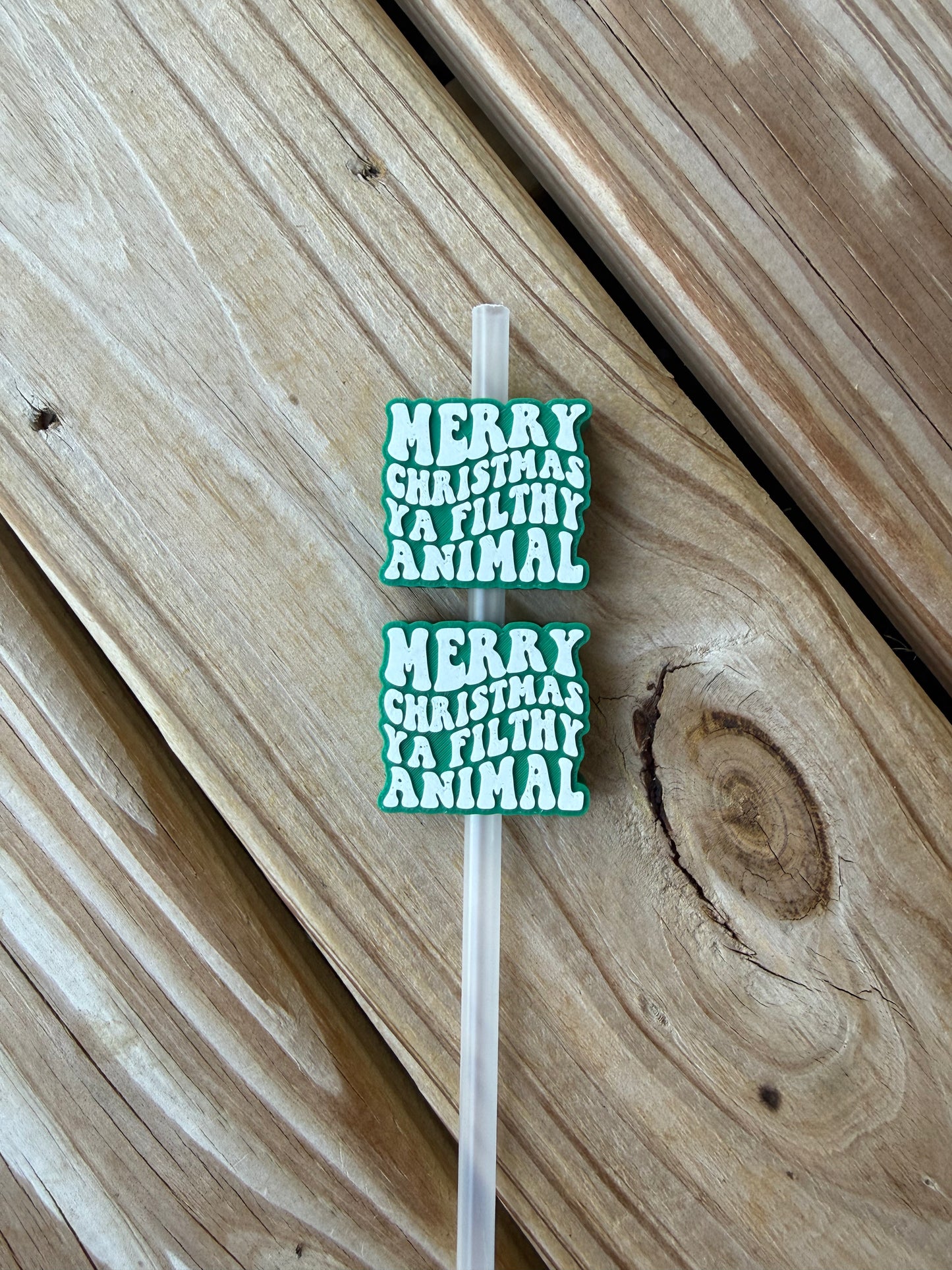 Filthy Animal - 3d Straw Topper