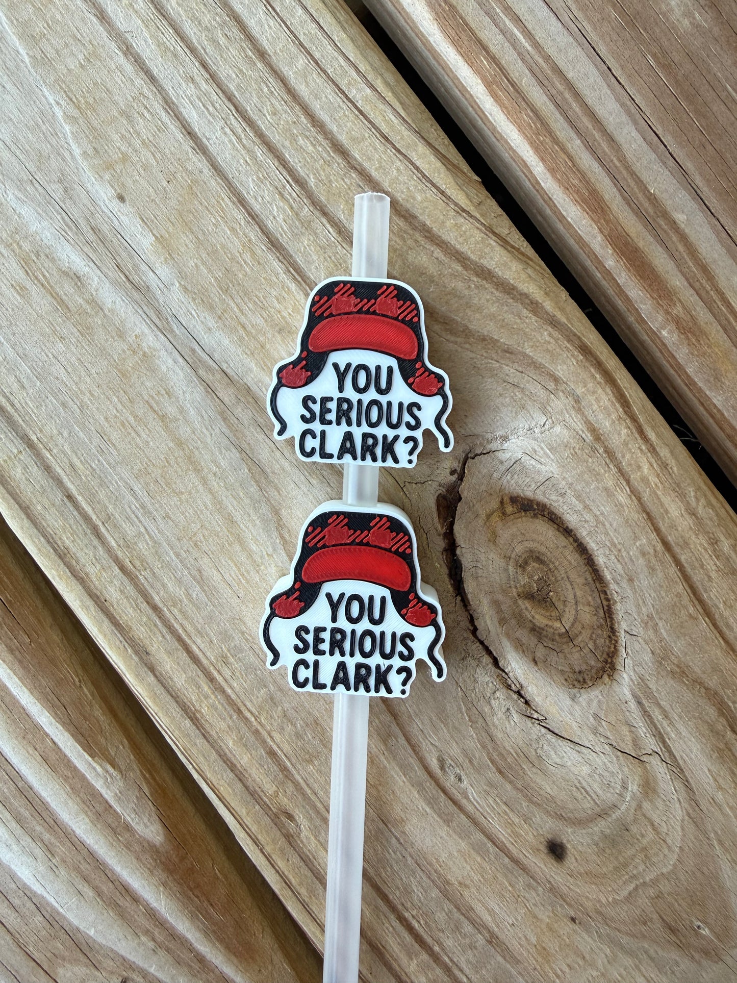 Serious - 3d Straw Topper