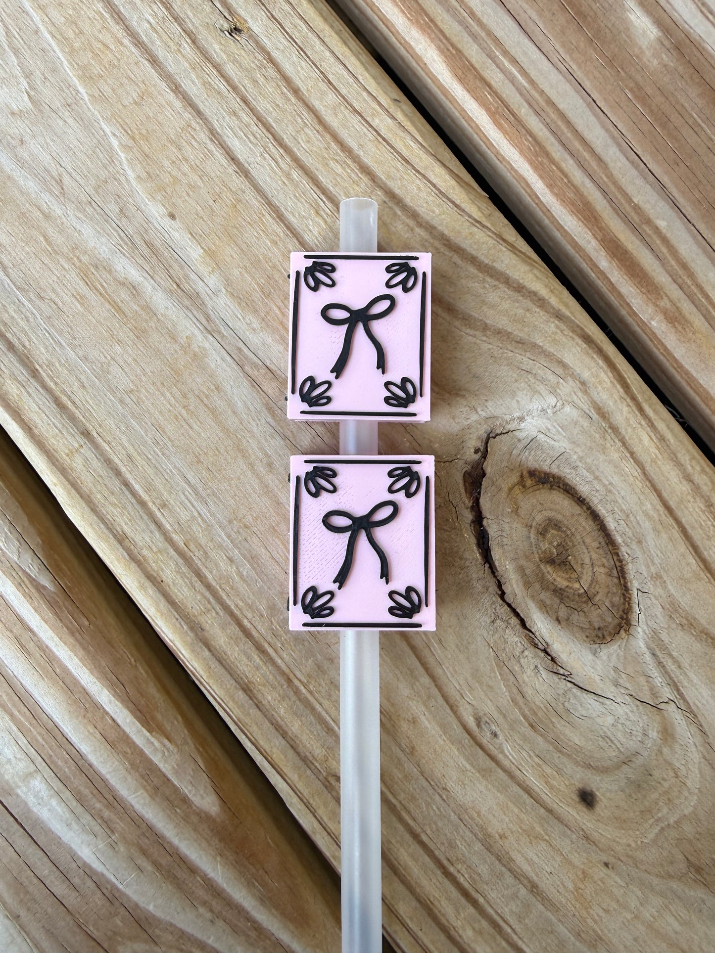 Book w/Bow - 3d Straw Topper