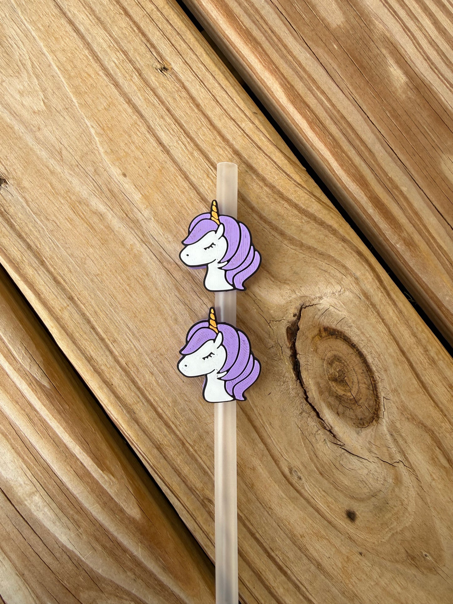 Unicorn - 3d Straw Topper