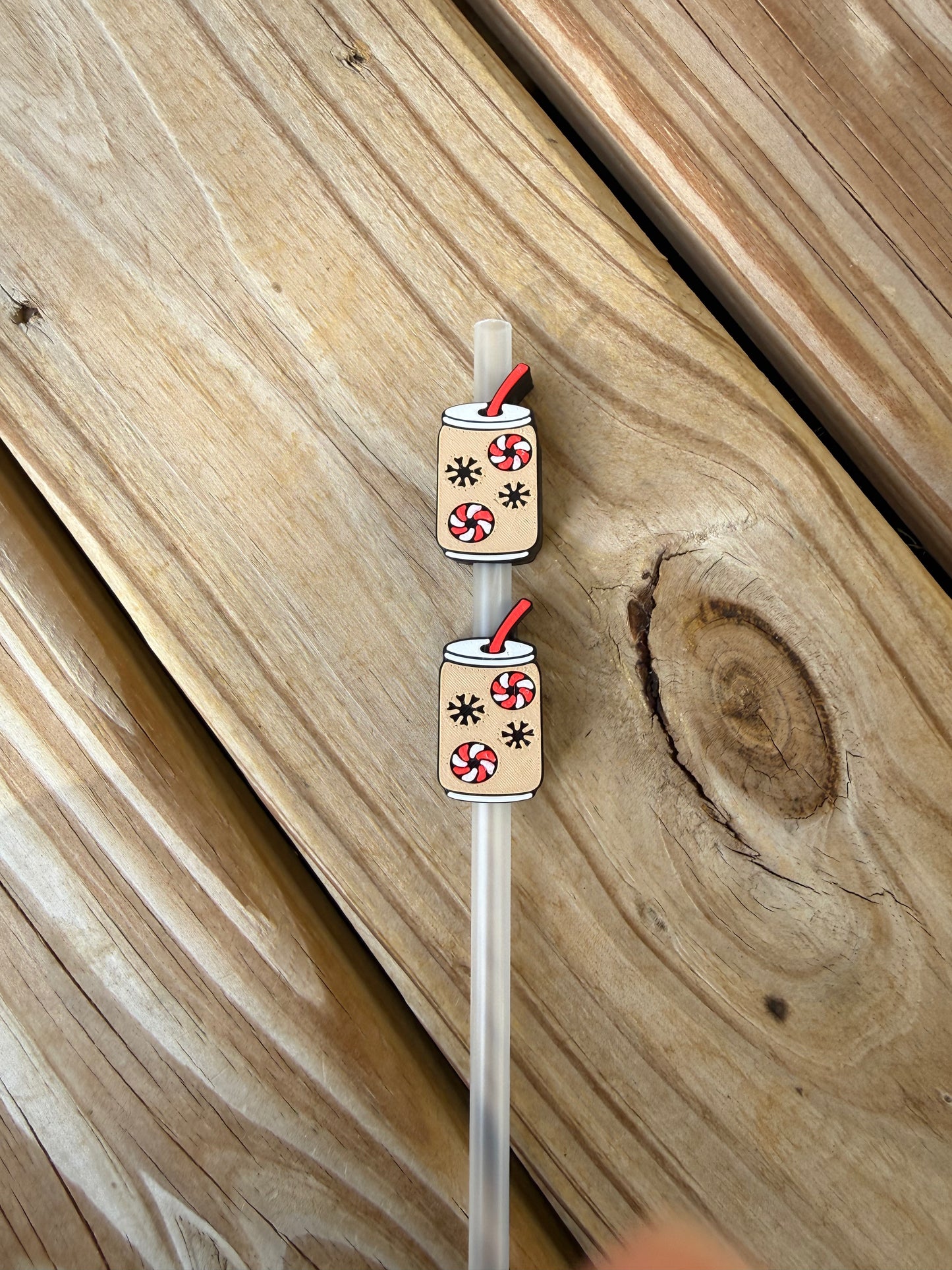 Peppermint Coffee - 3d Straw Topper