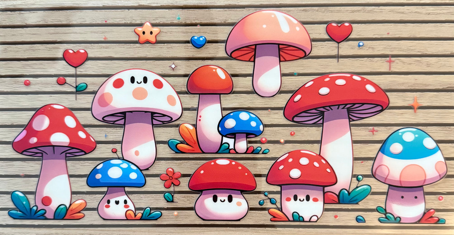 Mushrooms w/Faces - Wrap