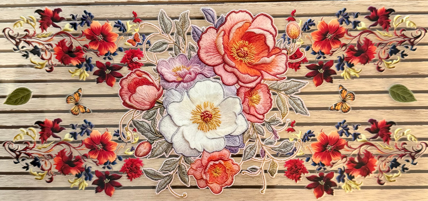 Floral Embroidery Style - Wrap