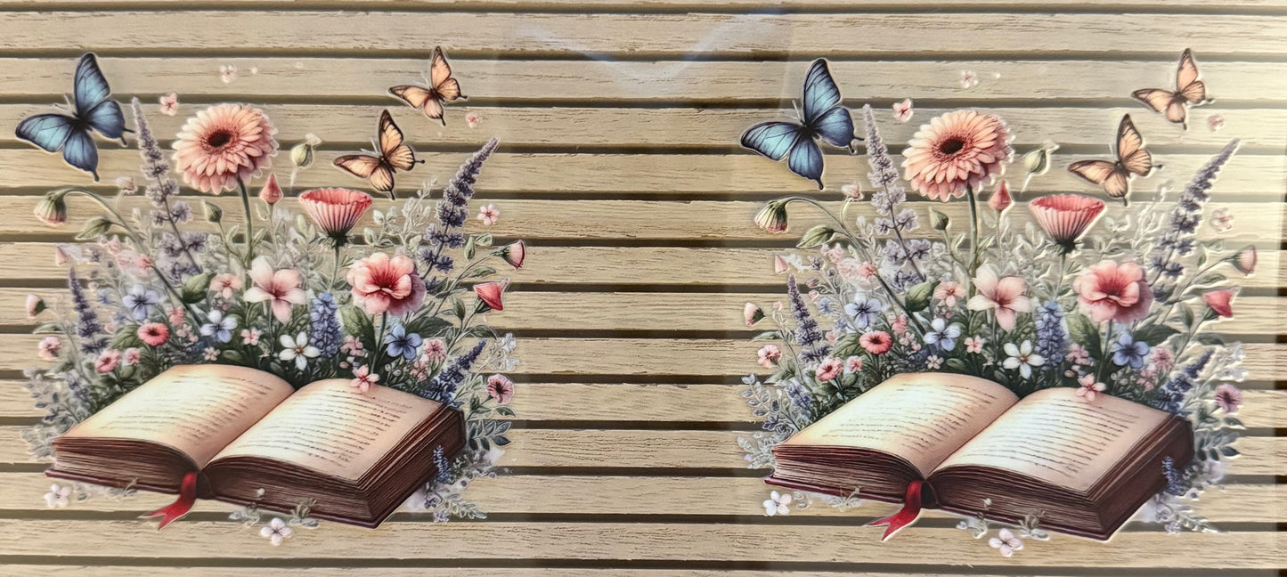 Open Book w/Wild Flowers - Wrap