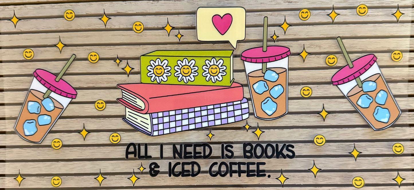 Books & Iced Coffee - Wrap
