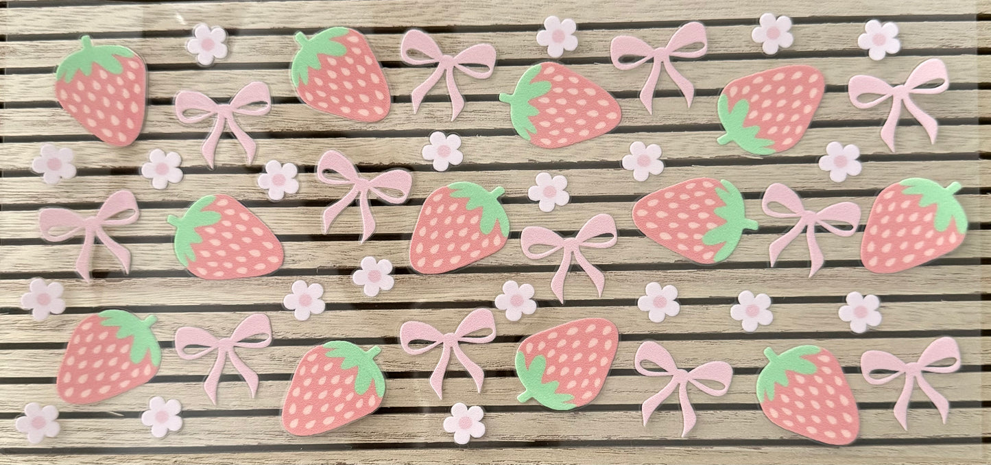 Pink Strawberries - Wrap