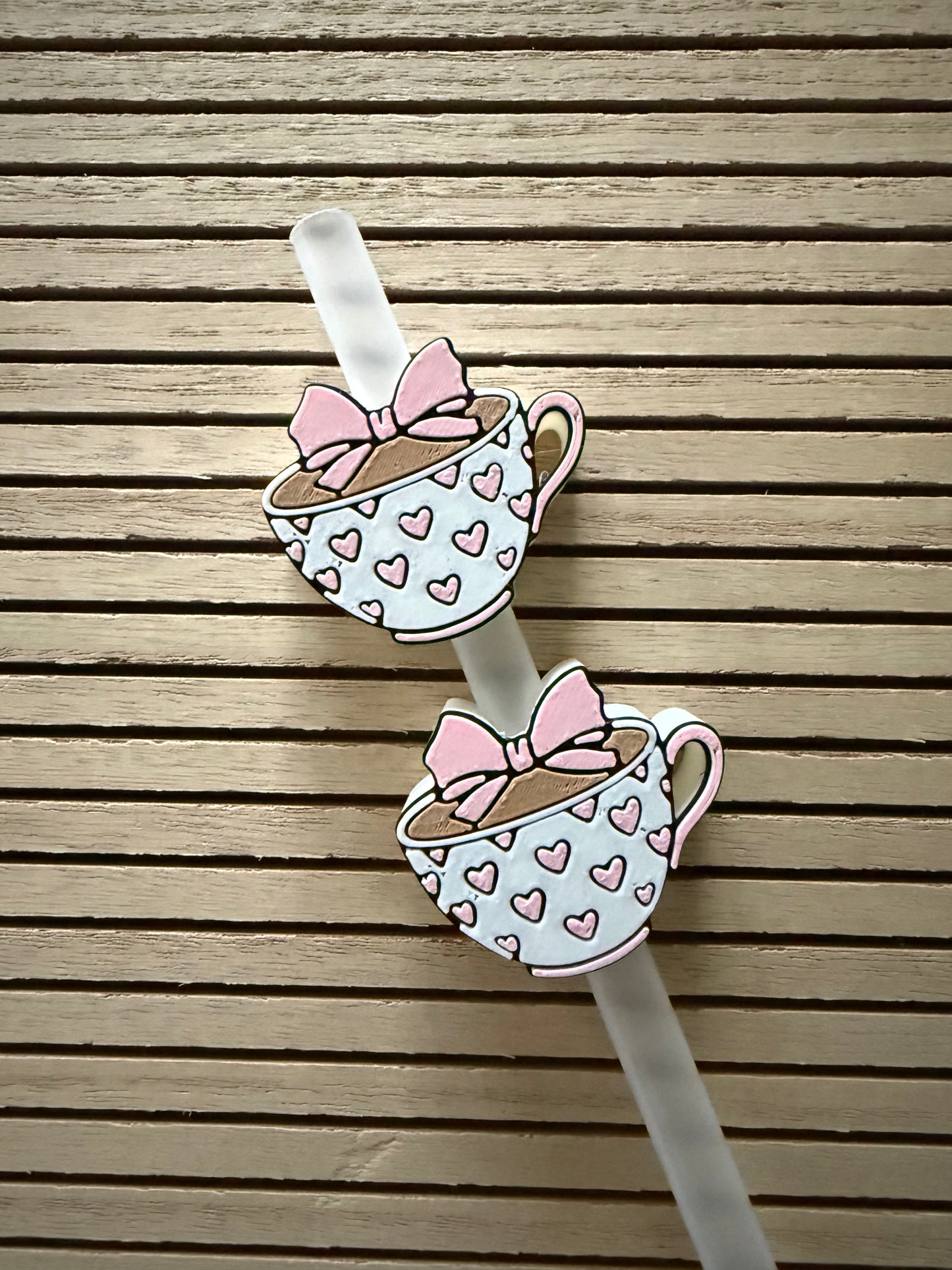 Latte' Love Cup - 3d Straw Topper