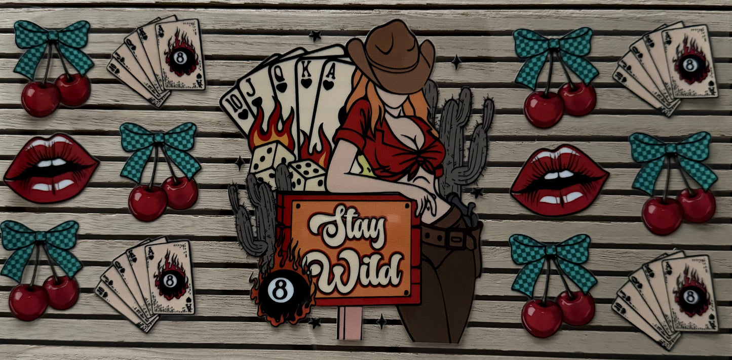 Stay Wild Cards & Lips - Wrap