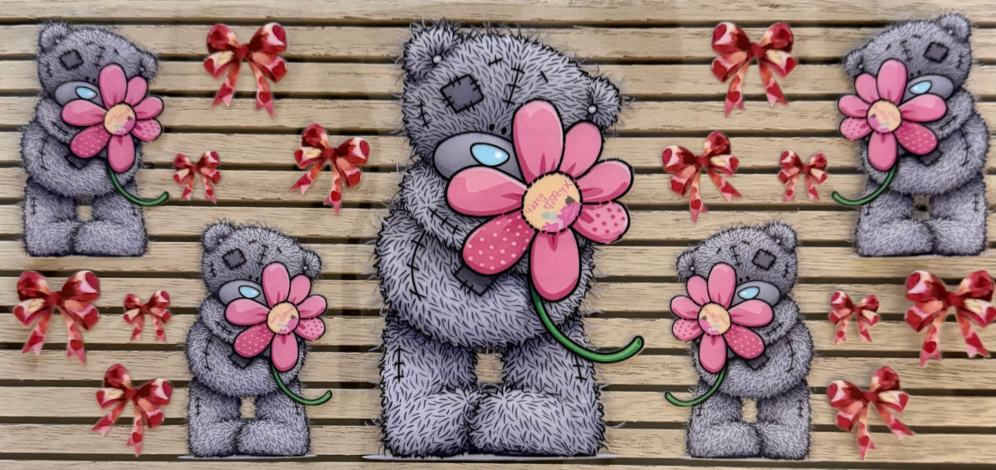 Teddy w/Pink Flower - Wrap